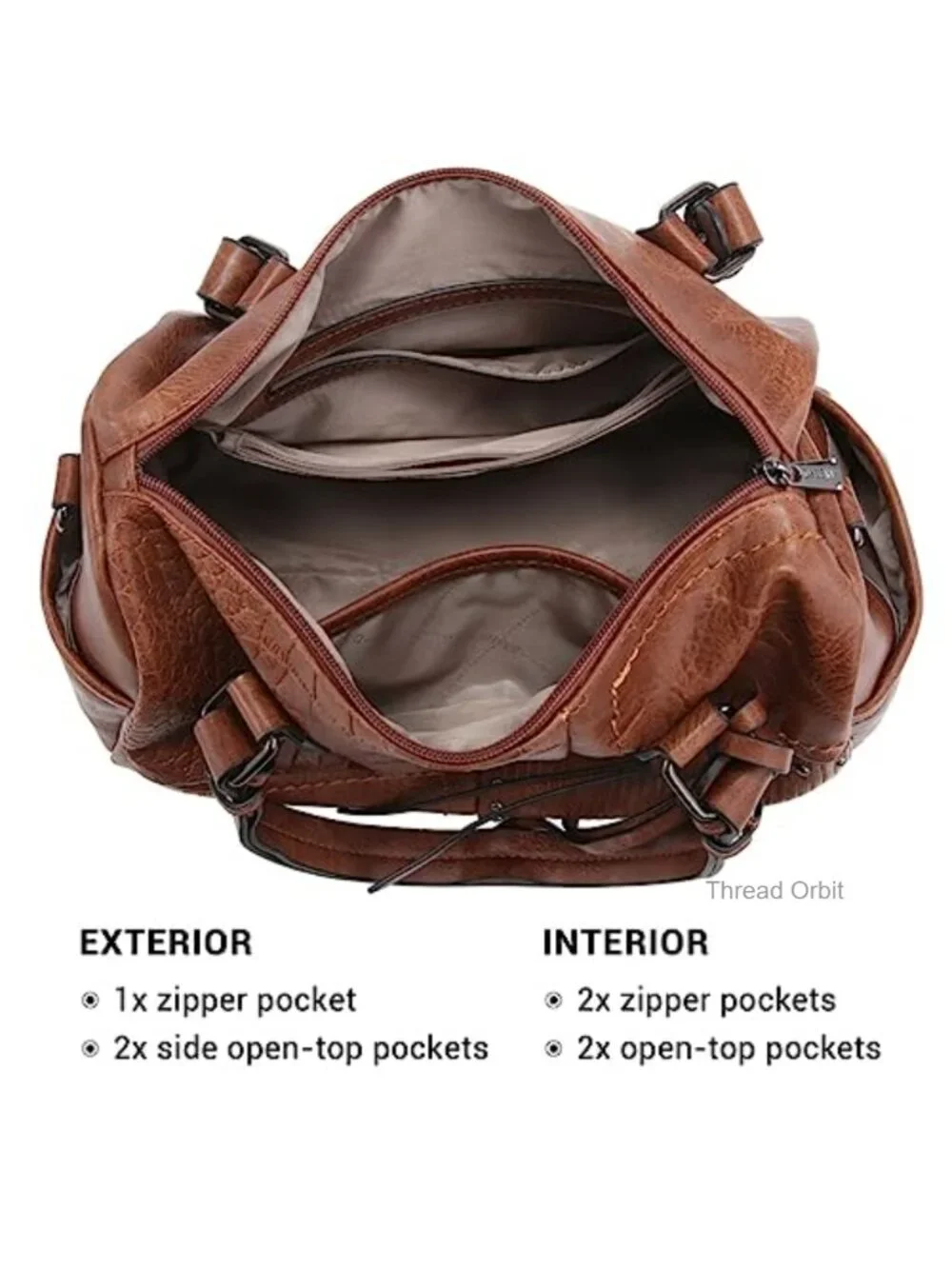 Soft Vegan Leather Barrel Satchel Hobo Bag Large Tote Shoulder Purse Work